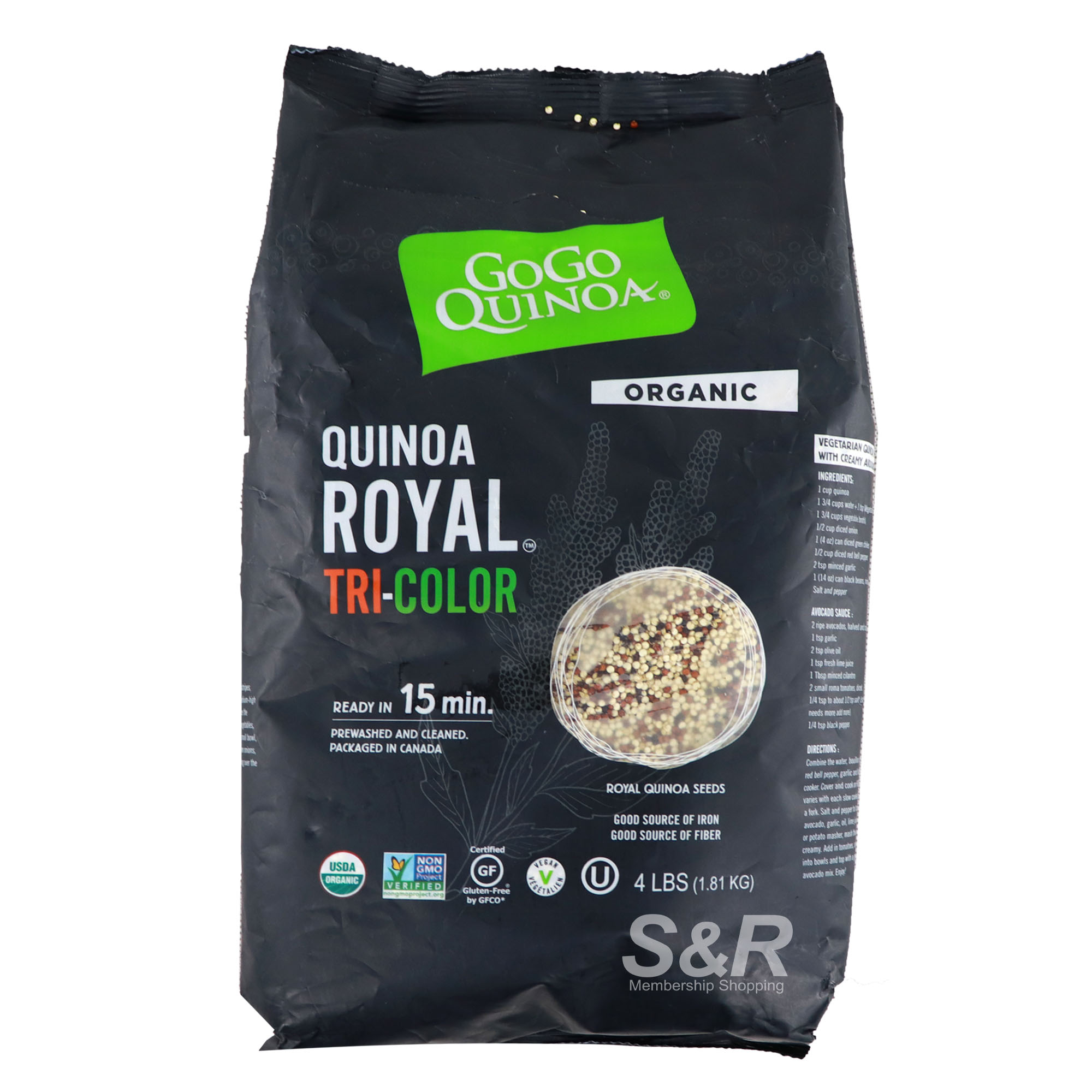 GoGo Quinoa Organic Quinoa Royal Tri-Color 1.81kg